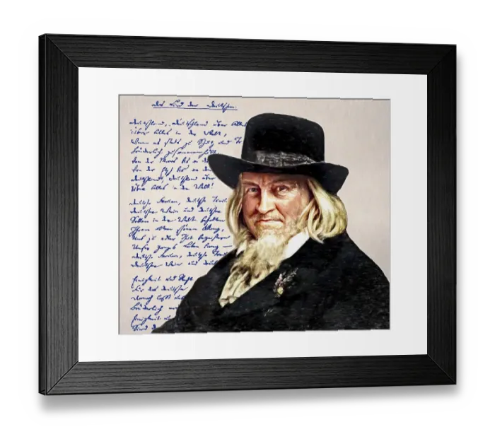 Framed Print : August Heinrich Hoffmann, Hoffmann von Fallersleben Framed Print : August Heinrich Hoffmann, Hoffmann von Fallersleben