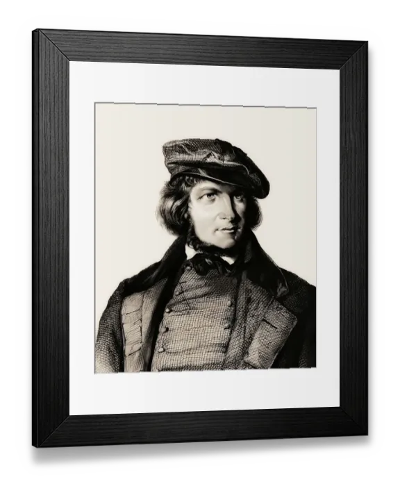 Framed Print : August Heinrich Hoffmann, Hoffmann von Fallersleben Framed Print : August Heinrich Hoffmann, Hoffmann von Fallersleben