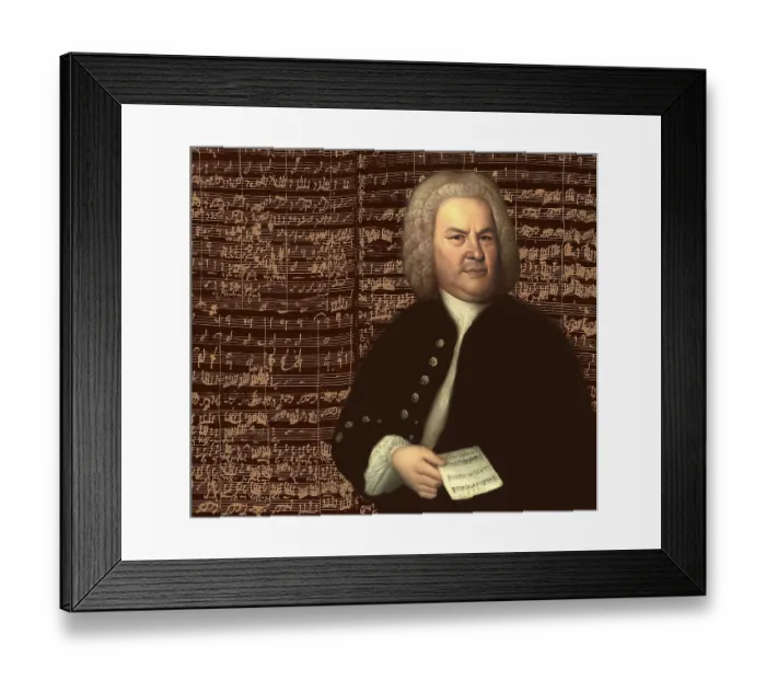 Framed Print : Johann Sebastian Bach, 1685, 1750 Framed Print : Johann Sebastian Bach, 1685, 1750
