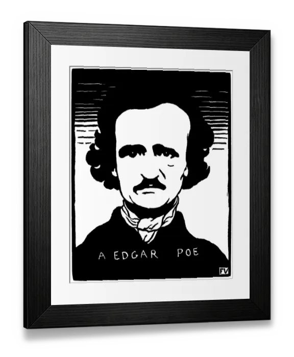 Framed Print : Portrait of Edgar Allan Poe by Felix Vallotton Framed Print : Portrait of Edgar Allan Poe by Felix Vallotton