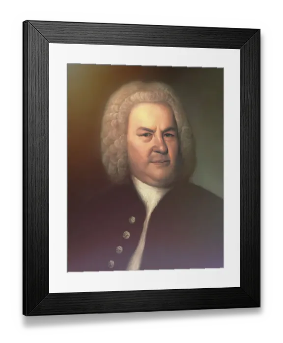 Framed Print : Johann Sebastian Bach, 1685, 1750 Framed Print : Johann Sebastian Bach, 1685, 1750