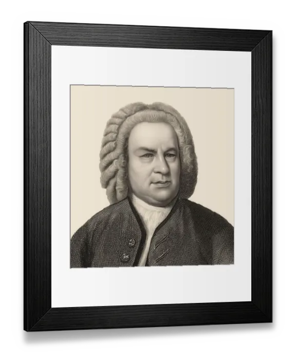 Framed Print : Johann Sebastian Bach, 1685, 1750
