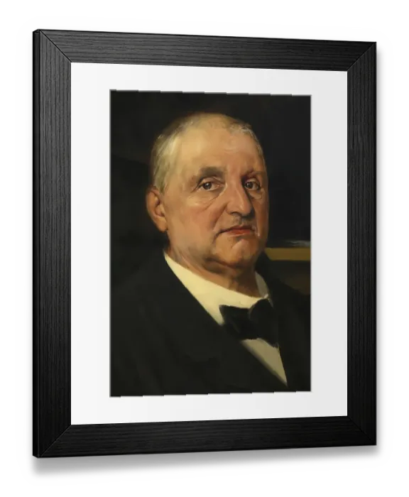 Framed Print : Portrait of Josef Anton Bruckner