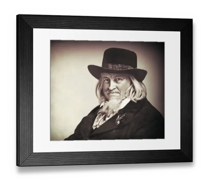 Framed Print : August Heinrich Hoffmann, Hoffmann von Fallersleben Framed Print : August Heinrich Hoffmann, Hoffmann von Fallersleben