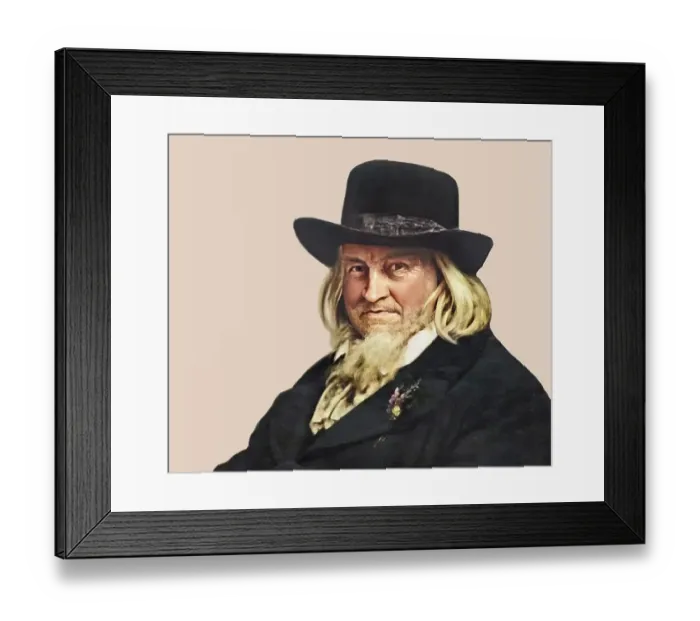 Framed Print : August Heinrich Hoffmann, Hoffmann von Fallersleben