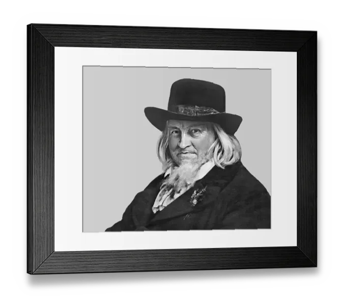 Framed Print : August Heinrich Hoffmann, Hoffmann von Fallersleben Framed Print : August Heinrich Hoffmann, Hoffmann von Fallersleben