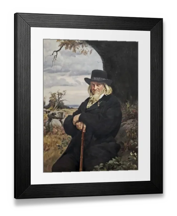 Framed Print : August Heinrich Hoffmann, Hoffmann von Fallersleben Framed Print : August Heinrich Hoffmann, Hoffmann von Fallersleben