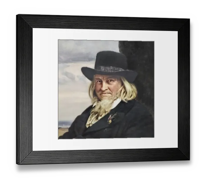 Framed Print : August Heinrich Hoffmann, Hoffmann von Fallersleben