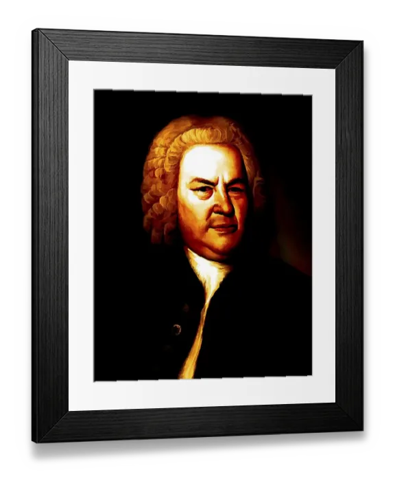 Framed Print : Johann Sebastian Bach, 1685, 1750