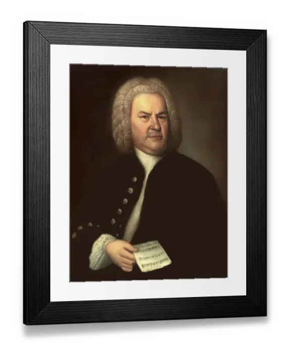 Framed Print : Johann Sebastian Bach, 1685, 1750 Framed Print : Johann Sebastian Bach, 1685, 1750