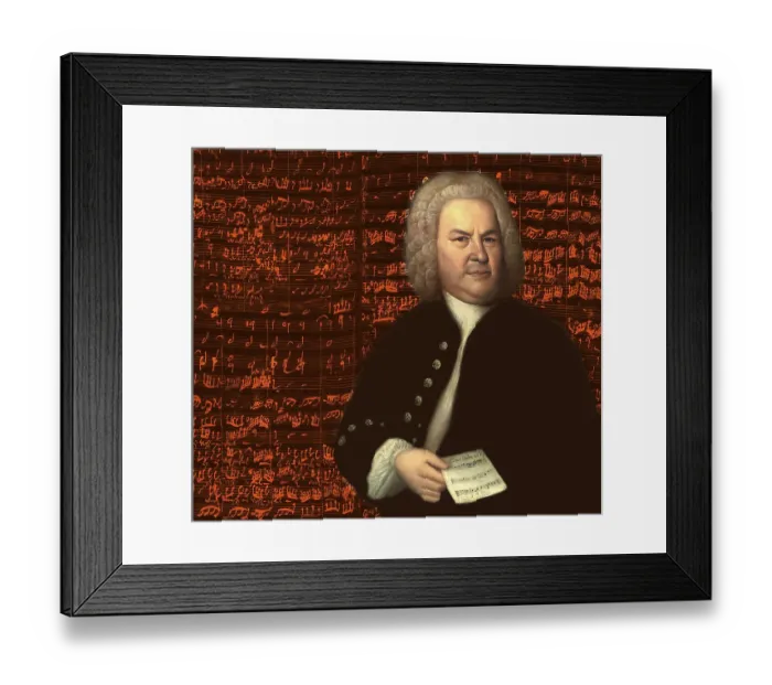 Framed Print : Johann Sebastian Bach, 1685, 1750