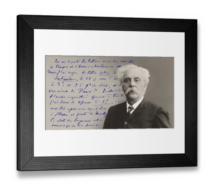 Framed Print : Portrait of Gabriel Faure, 1845-1924 Framed Print : Portrait of Gabriel Faure, 1845-1924