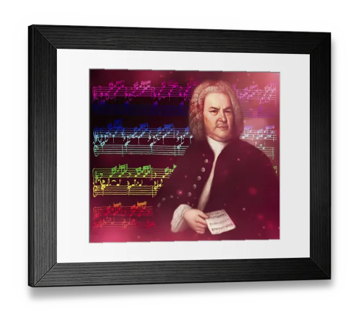 Framed Print : Johann Sebastian Bach, 1685, 1750 Framed Print : Johann Sebastian Bach, 1685, 1750