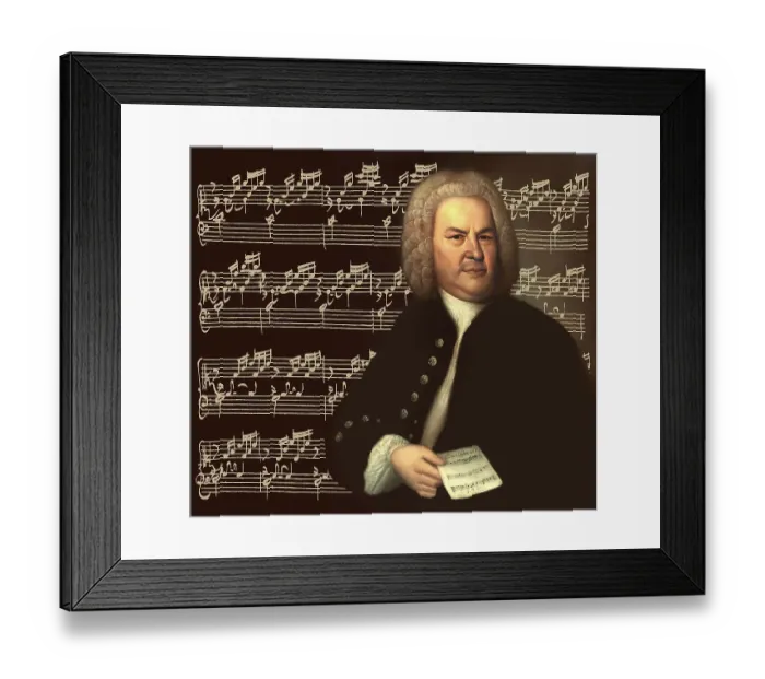 Framed Print : Johann Sebastian Bach, 1685, 1750 Framed Print : Johann Sebastian Bach, 1685, 1750