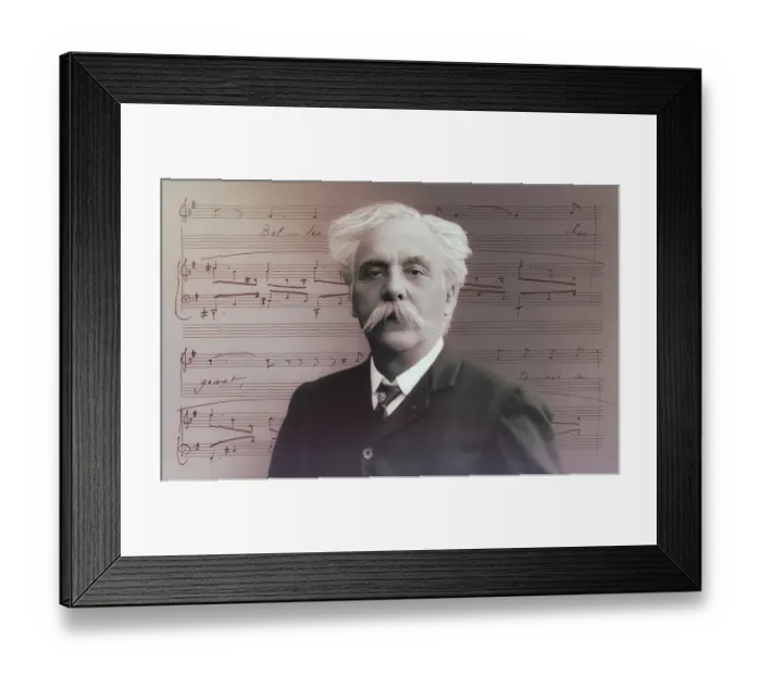 Framed Print : Portrait of Gabriel Faure, 1845-1924