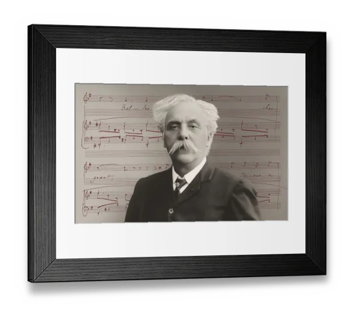 Framed Print : Portrait of Gabriel Faure, 1845-1924 Framed Print : Portrait of Gabriel Faure, 1845-1924