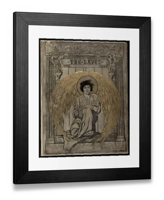 Framed Print : The Raven, narrative poem by Edgar Allan Poe