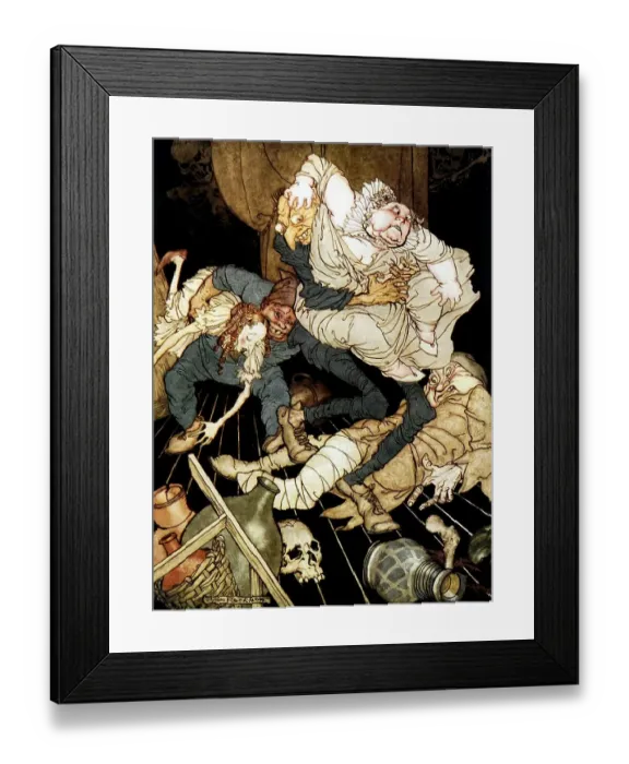 Framed Print : King Pest, illustration from Poe's Tales of Mystery & Imagination by Arthur Rackham Framed Print : King Pest, illustration from Poe's Tales of Mystery & Imagination by Arthur Rackham