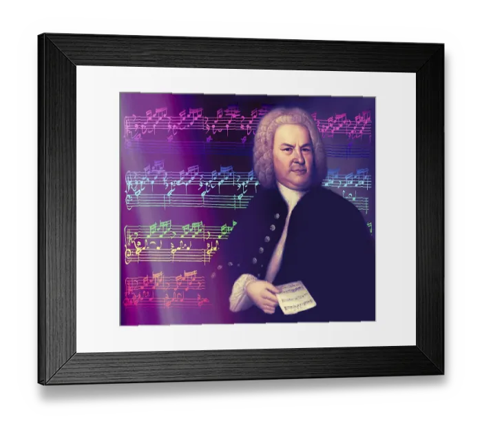 Framed Print : Johann Sebastian Bach, 1685, 1750 Framed Print : Johann Sebastian Bach, 1685, 1750