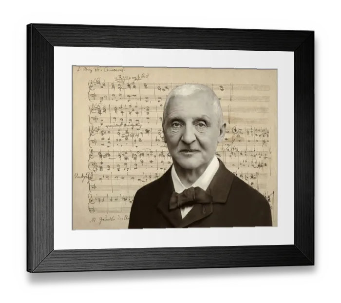 Framed Print : Portrait of Josef Anton Bruckner Framed Print : Portrait of Josef Anton Bruckner