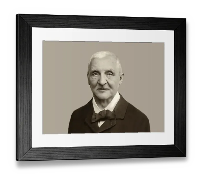 Framed Print : Portrait of Josef Anton Bruckner