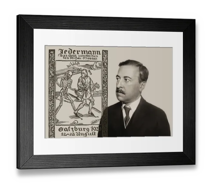 Framed Print : Hugo von Hofmannsthal, 1874-1929 Framed Print : Hugo von Hofmannsthal, 1874-1929