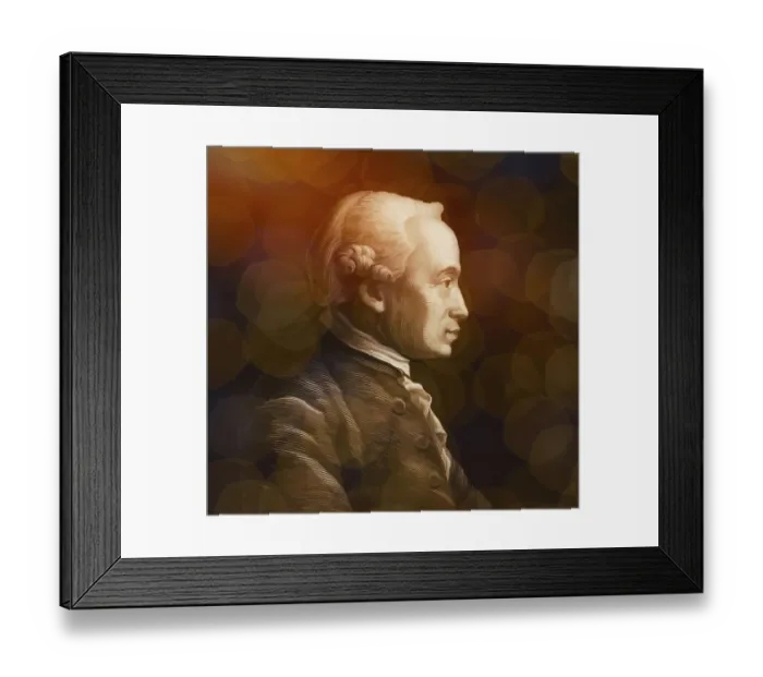 Framed Print : Immanuel Kant, 1724, 1804, German philosopher of the Enlightenment