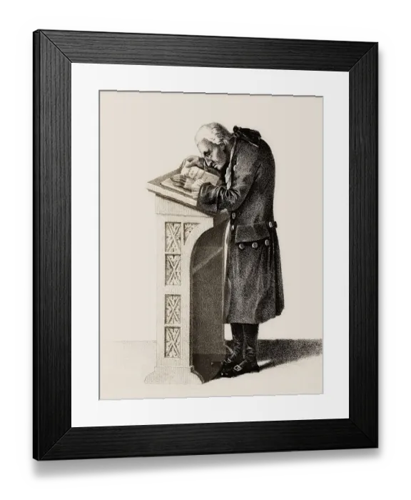 Framed Print : Immanuel Kant, 1724, 1804, German philosopher of the Enlightenment