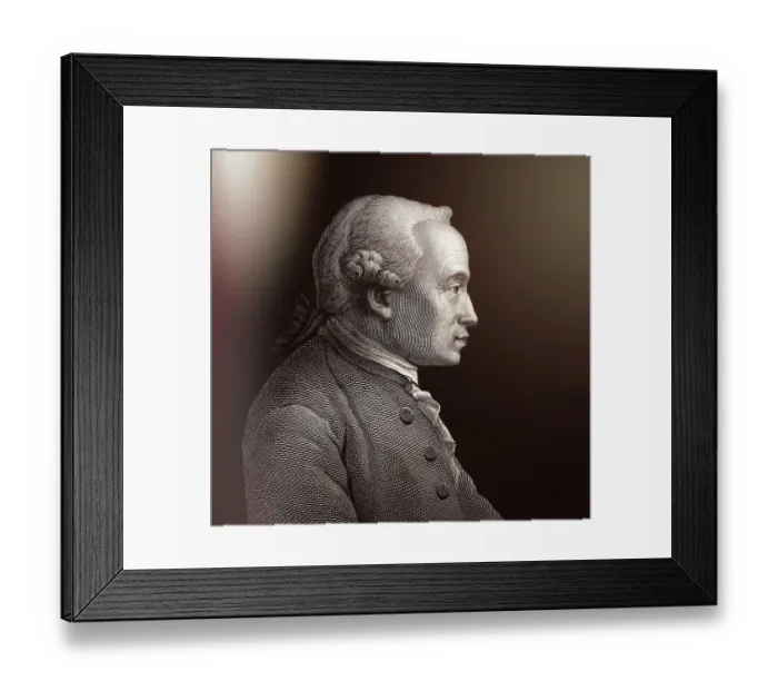 Framed Print : Immanuel Kant, 1724, 1804, German philosopher of the Enlightenment Framed Print : Immanuel Kant, 1724, 1804, German philosopher of the Enlightenment
