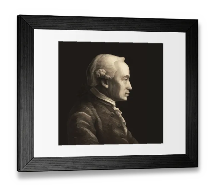 Framed Print : Immanuel Kant, 1724, 1804, German philosopher of the Enlightenment