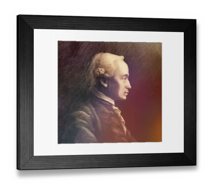 Framed Print : Immanuel Kant, 1724, 1804, German philosopher of the Enlightenment