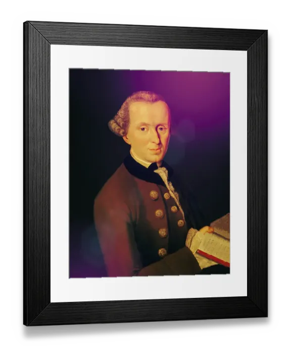 Framed Print : Immanuel Kant, 1724, 1804, German philosopher of the Enlightenment