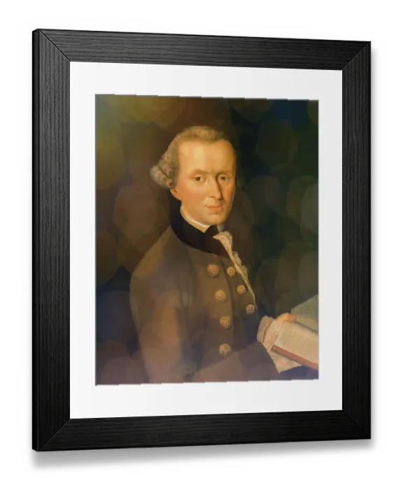 Framed Print : Immanuel Kant, 1724, 1804, German philosopher of the Enlightenment
