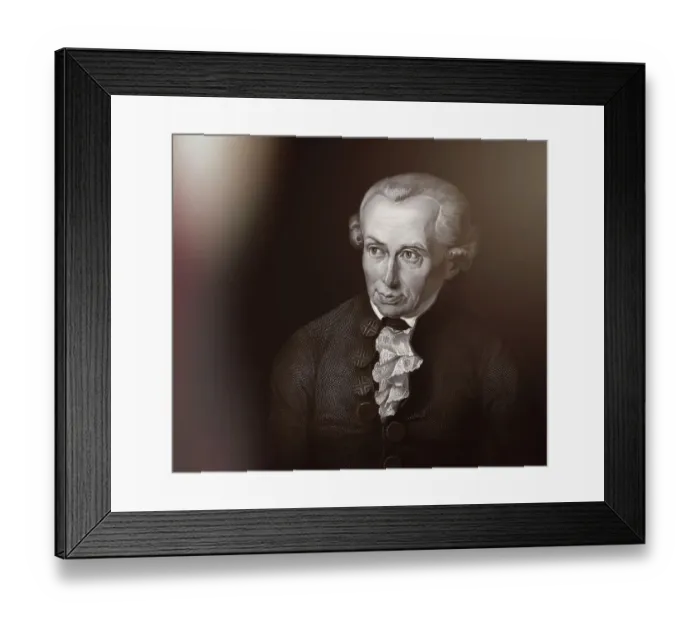 Framed Print : Immanuel Kant, 1724, 1804, German philosopher of the Enlightenment