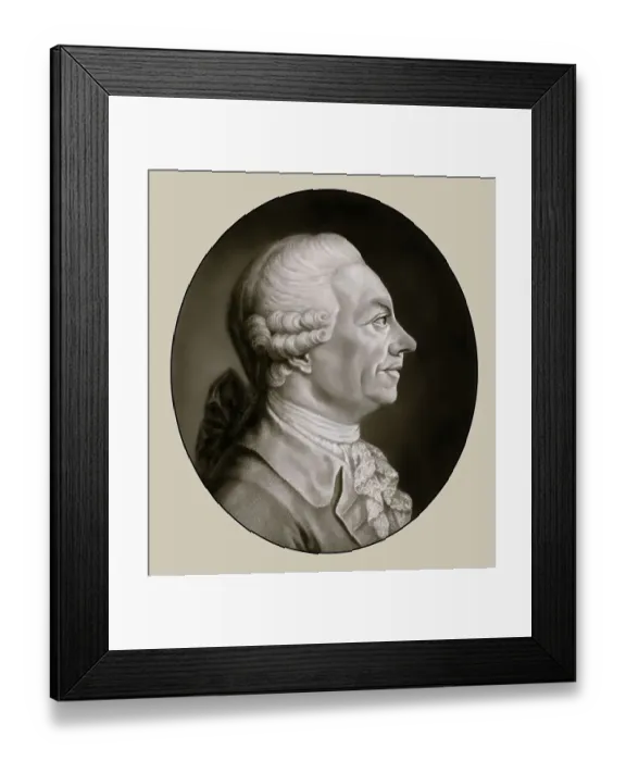 Framed Print : Portrait of Friedrich Gottlieb Klopstock