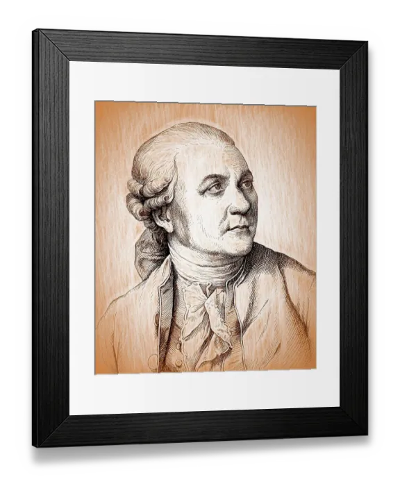 Framed Print : Portrait of Friedrich Gottlieb Klopstock Framed Print : Portrait of Friedrich Gottlieb Klopstock