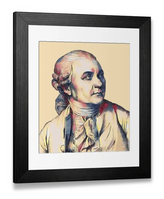 Framed Print : Portrait of Friedrich Gottlieb Klopstock