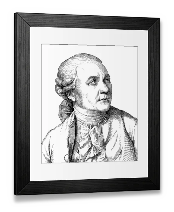 Framed Print : Portrait of Friedrich Gottlieb Klopstock Framed Print : Portrait of Friedrich Gottlieb Klopstock