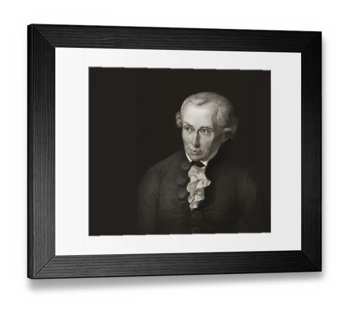 Framed Print : Immanuel Kant, 1724, 1804, German philosopher of the Enlightenment