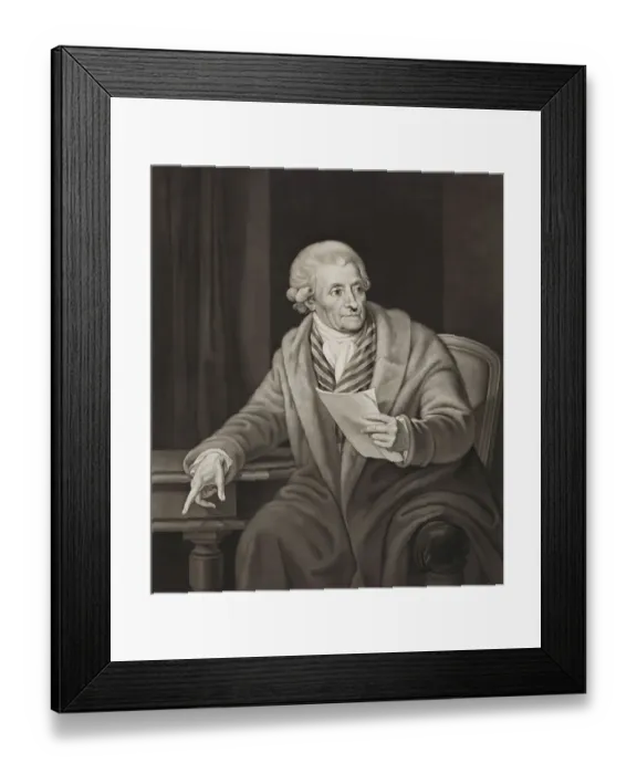 Framed Print : Portrait of Friedrich Gottlieb Klopstock