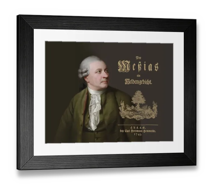 Framed Print : Portrait of Friedrich Gottlieb Klopstock Framed Print : Portrait of Friedrich Gottlieb Klopstock