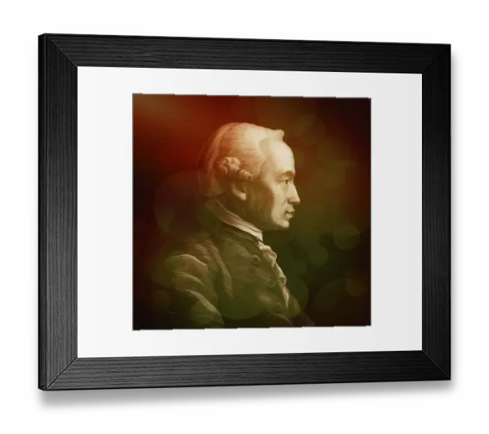 Framed Print : Immanuel Kant, 1724, 1804, German philosopher of the Enlightenment