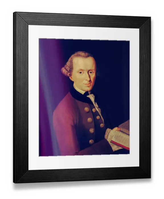 Framed Print : Immanuel Kant, 1724, 1804, German philosopher of the Enlightenment
