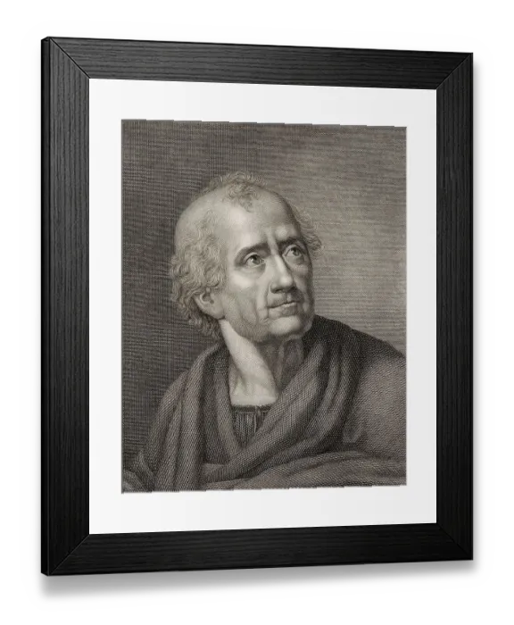 Framed Print : Portrait of Friedrich Gottlieb Klopstock Framed Print : Portrait of Friedrich Gottlieb Klopstock