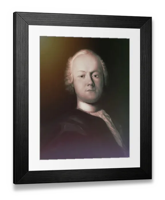 Framed Print : Portrait of Friedrich Gottlieb Klopstock Framed Print : Portrait of Friedrich Gottlieb Klopstock