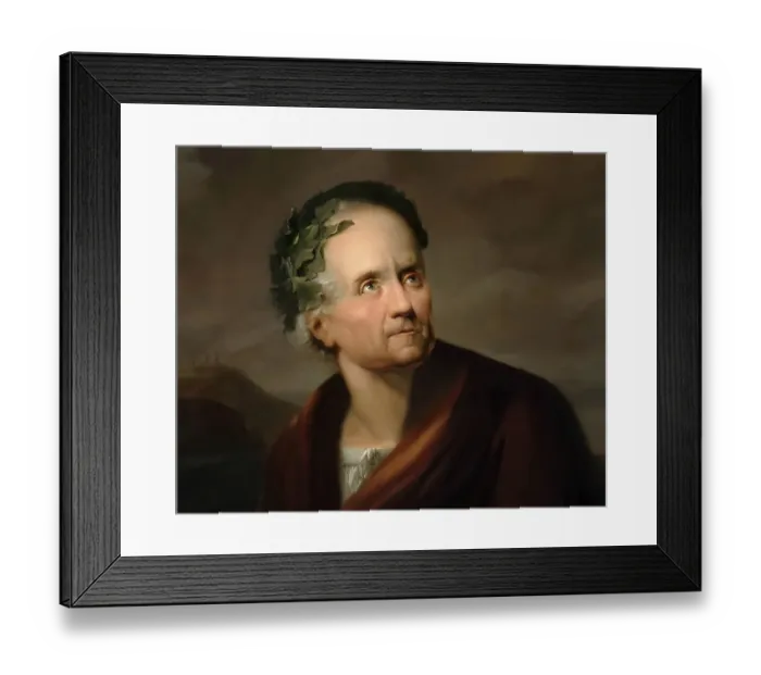 Framed Print : Portrait of Friedrich Gottlieb Klopstock