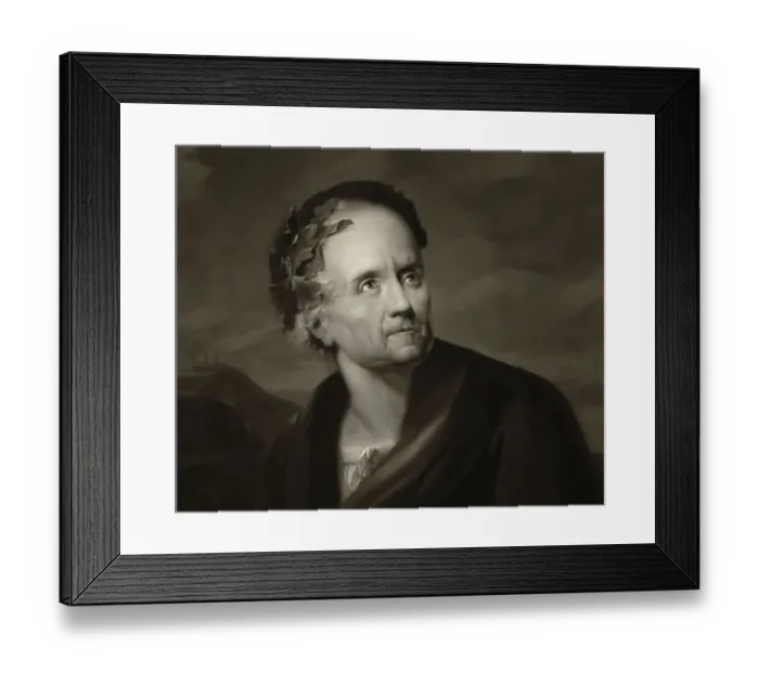 Framed Print : Portrait of Friedrich Gottlieb Klopstock