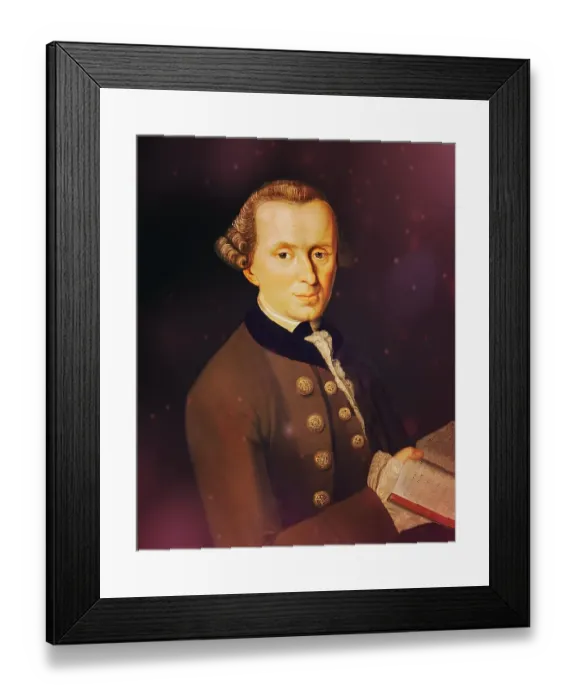Framed Print : Immanuel Kant, 1724, 1804, German philosopher of the Enlightenment