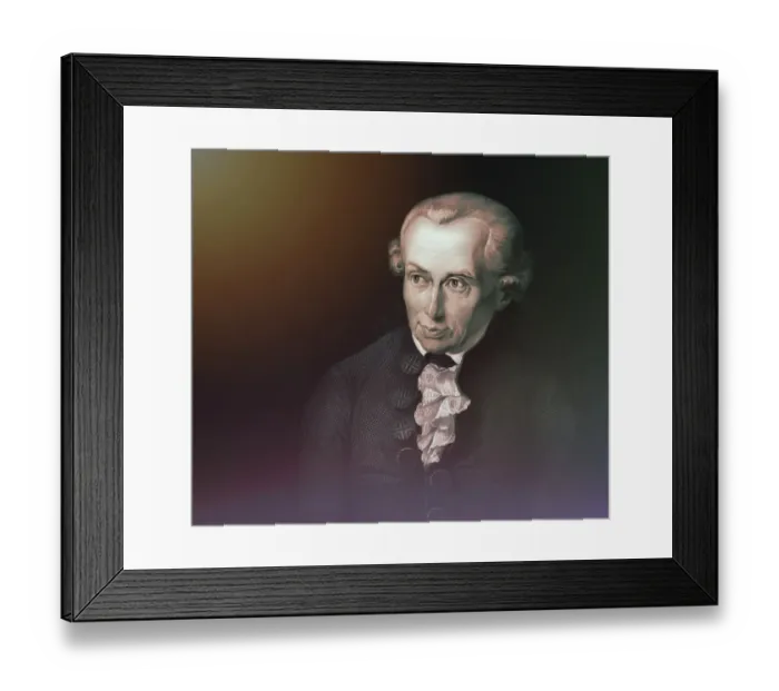 Framed Print : Immanuel Kant, 1724, 1804, German philosopher of the Enlightenment
