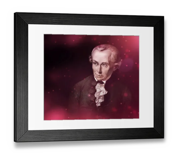 Framed Print : Immanuel Kant, 1724, 1804, German philosopher of the Enlightenment